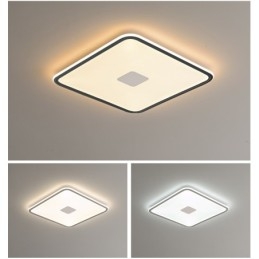 Moderne dæmpbar firkantet flush-mount loftlampe fuld spektrum øjenbeskyttelse