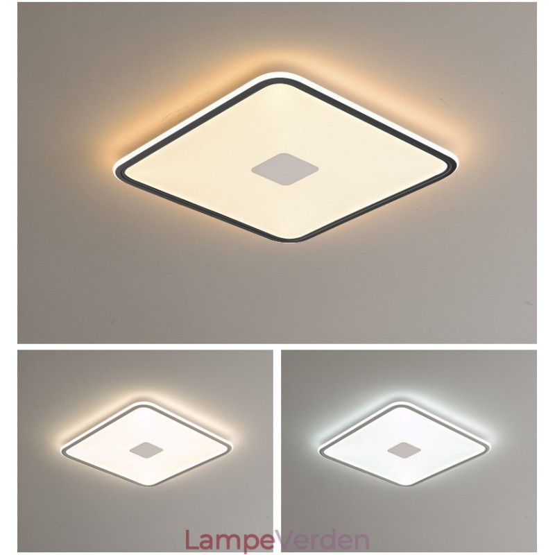 Moderne dæmpbar firkantet flush-mount loftlampe fuld spektrum øjenbeskyttelse