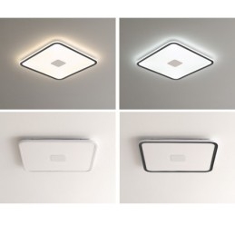 Moderne dæmpbar firkantet flush-mount loftlampe fuld spektrum øjenbeskyttelse