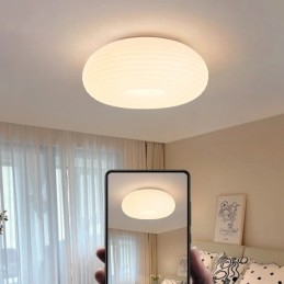 Dæmpbar fuld spektrum øjenbeskyttelse Rund moderne loftslampe med flush Mount
