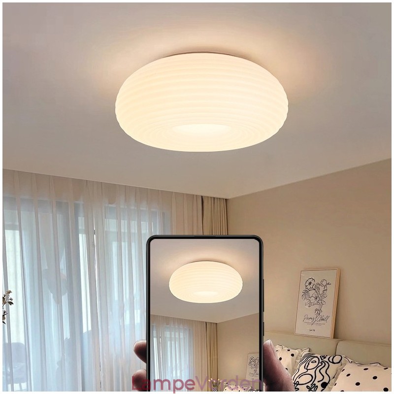 Dæmpbar fuld spektrum øjenbeskyttelse Rund moderne loftslampe med flush Mount