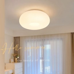 Dæmpbar fuld spektrum øjenbeskyttelse Rund moderne loftslampe med flush Mount