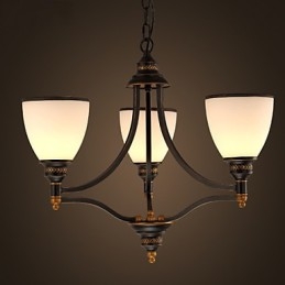 Retro Minimalistiske Loftslamper Europæisk stil Glasloftslamper Lampe