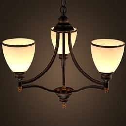 Retro Minimalistiske Loftslamper Europæisk stil Glasloftslamper Lampe