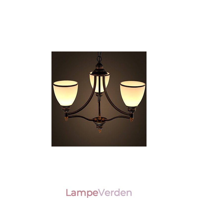 Retro Minimalistiske Loftslamper Europæisk stil Glasloftslamper Lampe