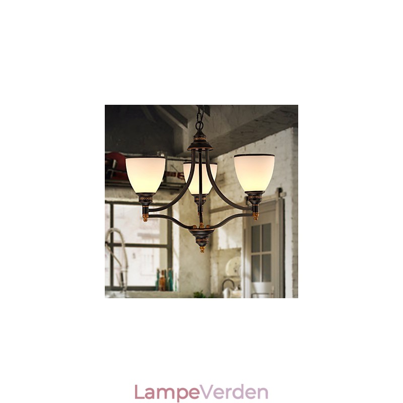 Retro Minimalistiske Loftslamper Europæisk stil Glasloftslamper Lampe