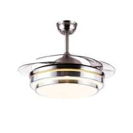 Moderne loftsventilatorlampe ABS ventilatorblad akrylbelysning