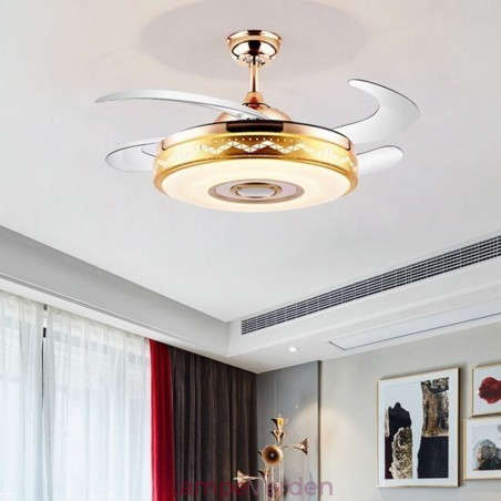 Moderne Eletriplating Loft Fan Inverter Fan Light