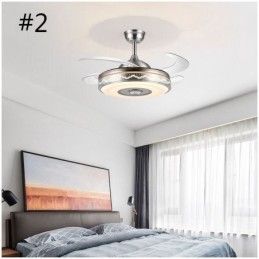 Moderne Eletriplating Loft Fan Inverter Fan Light