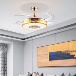 Moderne Eletriplating Loft Fan Inverter Fan Light