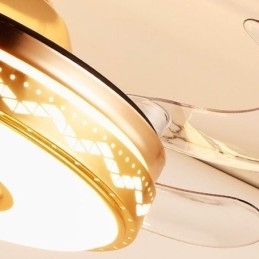 Moderne Eletriplating Loft Fan Inverter Fan Light