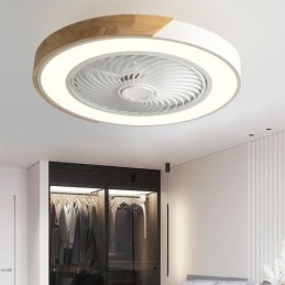 Smart Loftsventilator Med Lys Fjernbetjening Dekor Ventilator Lampe