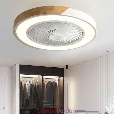 Smart Loftsventilator Med Lys Fjernbetjening Dekor Ventilator Lampe Smart Loftsventilator Med Lys Fjernbetjening Dekor Ventilator Lampe