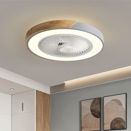 Smart Loftsventilator Med Lys Fjernbetjening Dekor Ventilator Lampe