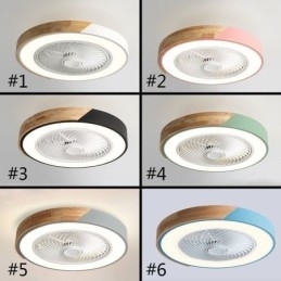 Smart Loftsventilator Med Lys Fjernbetjening Dekor Ventilator Lampe