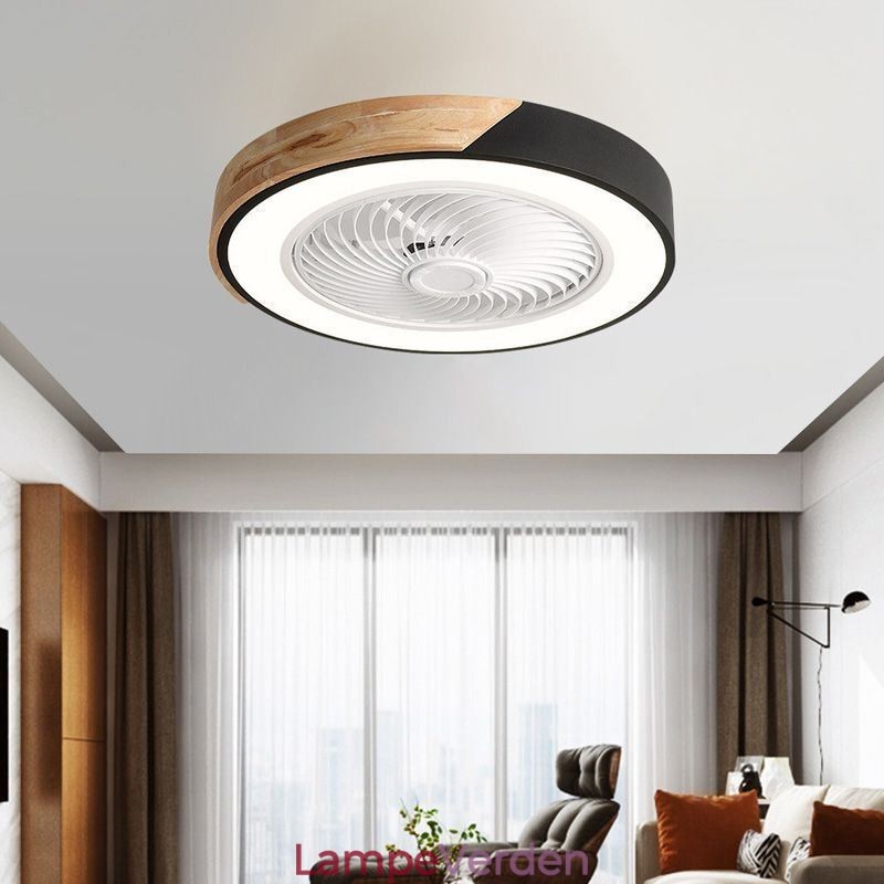 Smart Loftsventilator Med Lys Fjernbetjening Dekor Ventilator Lampe