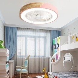 Smart Loftsventilator Med Lys Fjernbetjening Dekor Ventilator Lampe