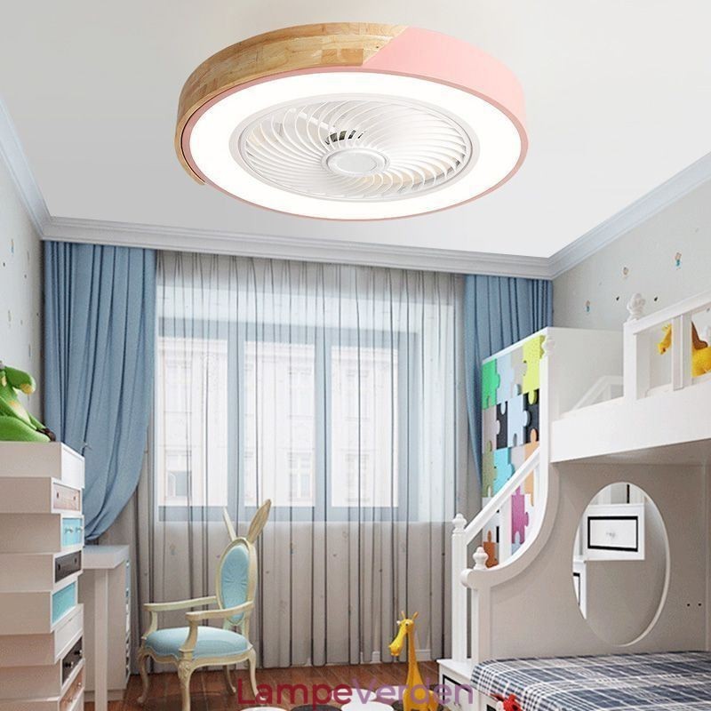 Smart Loftsventilator Med Lys Fjernbetjening Dekor Ventilator Lampe