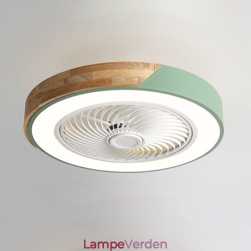 Smart Loftsventilator Med Lys Fjernbetjening Dekor Ventilator Lampe