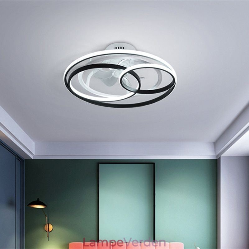 Moderne Loftslamper Circle Ringe Designer Loftsventilator