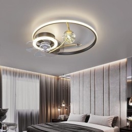 Loftsventilator med lys Dekor Ventilatorlampe Akryl