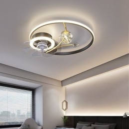 Loftsventilator med lys Dekor Ventilatorlampe Akryl