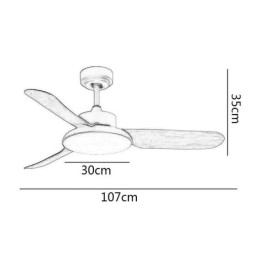 Inverter Fan Lampe Moderne Minimalistisk Loftsventilator Lampe