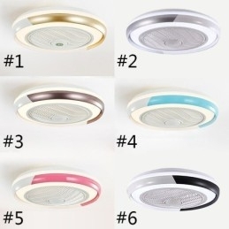 Moderne Loftsventilator Lys Akryl Rund Loftslampe Med Fjernbetjening