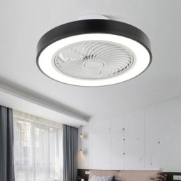 Moderne Loftsventilator Lys Med Fjernbetjening Akryl Rund Loftslampe