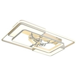 Moderne rektangulære loftsventilator lysarmaturer