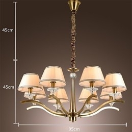Moderne Moderne Traditionel Klassisk Rustik Lodge Vintage Country Island Messing Metal lysekrone