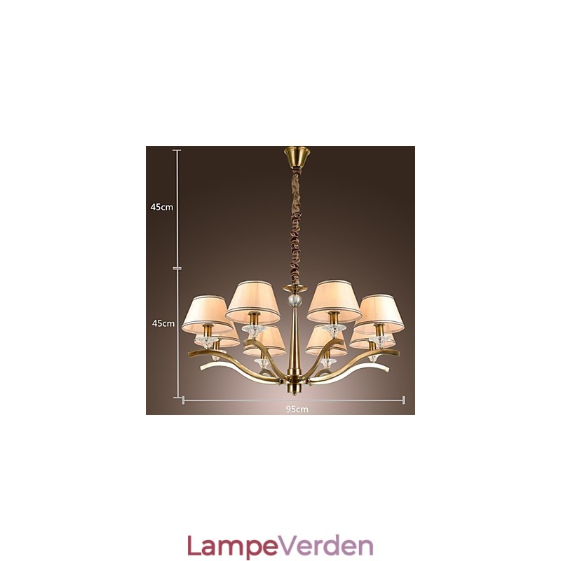 Moderne Moderne Traditionel Klassisk Rustik Lodge Vintage Country Island Messing Metal lysekrone