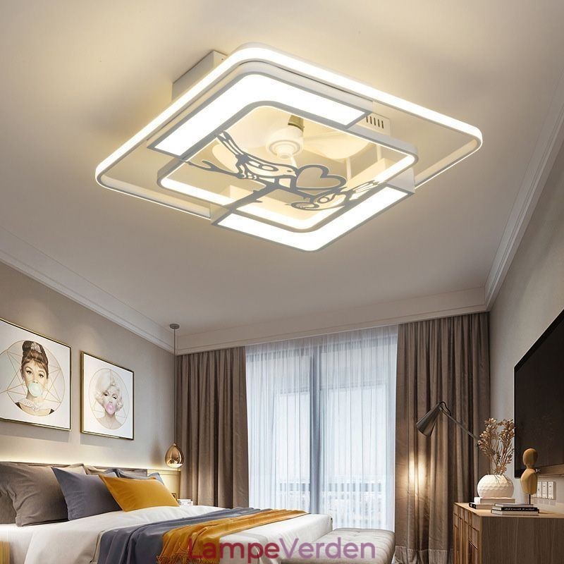 europæisk stil loftsventilatorer med lys