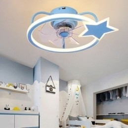 Tegnefilm Loftsventilator Light Creative Loftlampe Kid's
