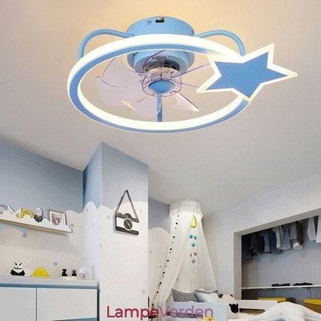 Tegnefilm Loftsventilator Light Creative Loftlampe Kid's Tegnefilm Loftsventilator Light Creative Loftlampe Kid's