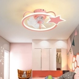 Tegnefilm Loftsventilator Light Creative Loftlampe Kid's