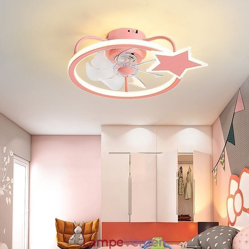 Tegnefilm Loftsventilator Light Creative Loftlampe Kid's