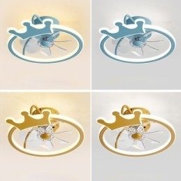 Tegnefilm Loftsventilator Light Creative Loftlampe Kid's