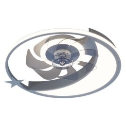 Moon Ceiling Fan Light Kreativitet Loftslampe