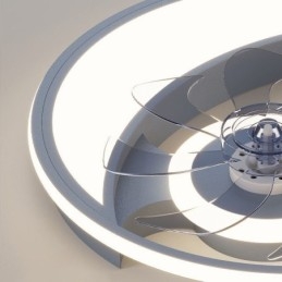 Moon Ceiling Fan Light Kreativitet Loftslampe