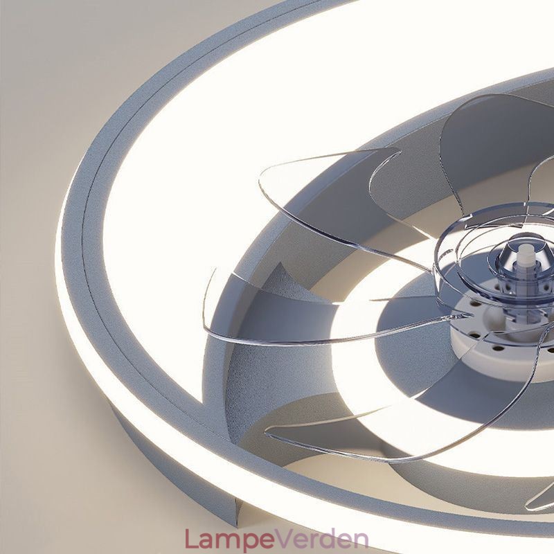 Moon Ceiling Fan Light Kreativitet Loftslampe