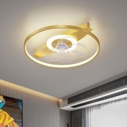Moderne loftsventilator med lys Fjernbetjening Ventilador Lampe