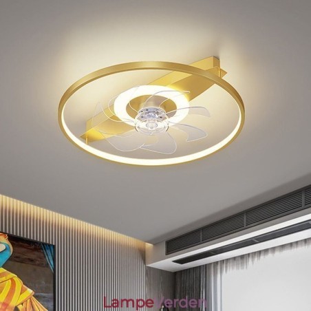 Moderne loftsventilator med lys Fjernbetjening Ventilador Lampe