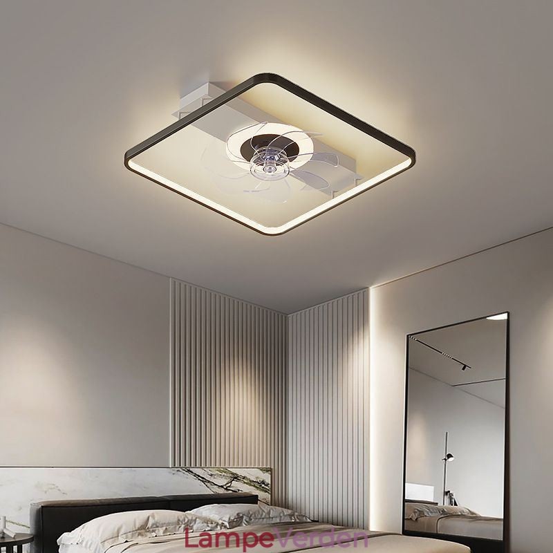 Moderne loftsventilator med lys Fjernbetjening Ventilador Lampe