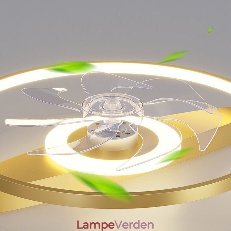 Moderne loftsventilator med lys Fjernbetjening Ventilador Lampe