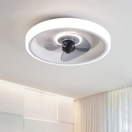 Moderne Loftsventilator Med Lys Fjernbetjening Loftslysventilator