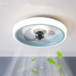 Moderne Loftsventilator Med Lys Fjernbetjening Loftslysventilator
