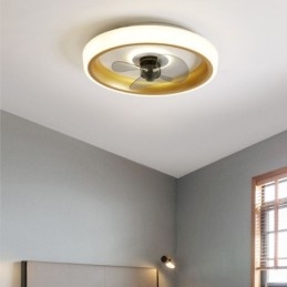 Moderne Loftsventilator Med Lys Fjernbetjening Loftslysventilator