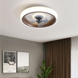 Moderne Loftsventilator Med Lys Fjernbetjening Loftslysventilator