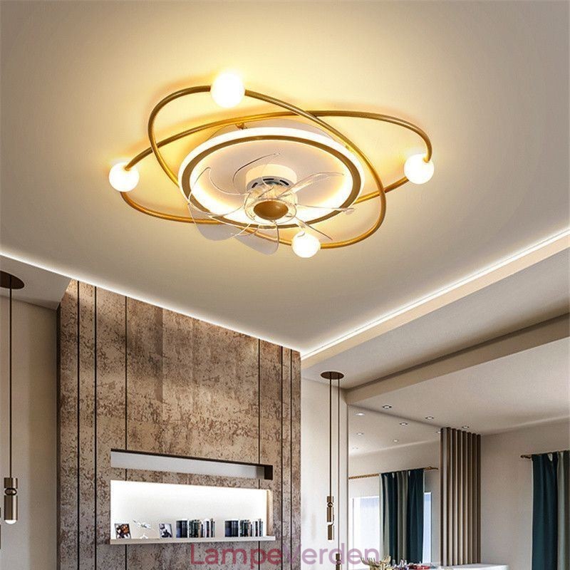 Moderne loftsventilatorer indendørs belysning Spisestue